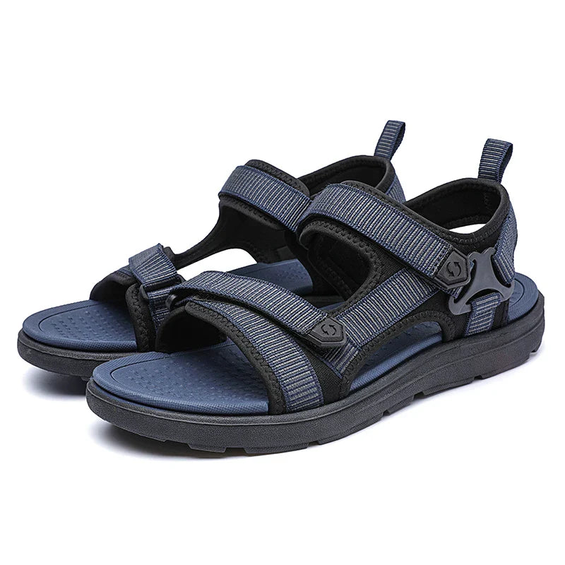 Sandália Masculina Antiderrapante com Fechamento em Velcro