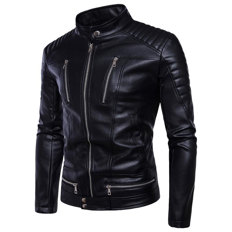Jaqueta de Couro Masculina - Proteção e Estilo para Motociclistas