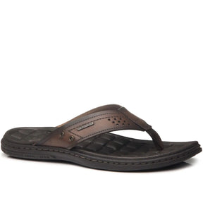 Sapatênis Ortopédico Masculino Pegada Couro Natural + Chinelo de Brinde - Promoção no Pix