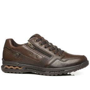 Sapatênis Ortopédico Masculino Pegada Couro Natural + Sandália Chinelo de Brinde - Promoção no Pix