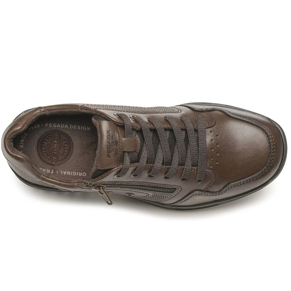 Sapatênis Ortopédico Masculino Pegada Couro Natural + Sandália Chinelo de Brinde - Promoção no Pix