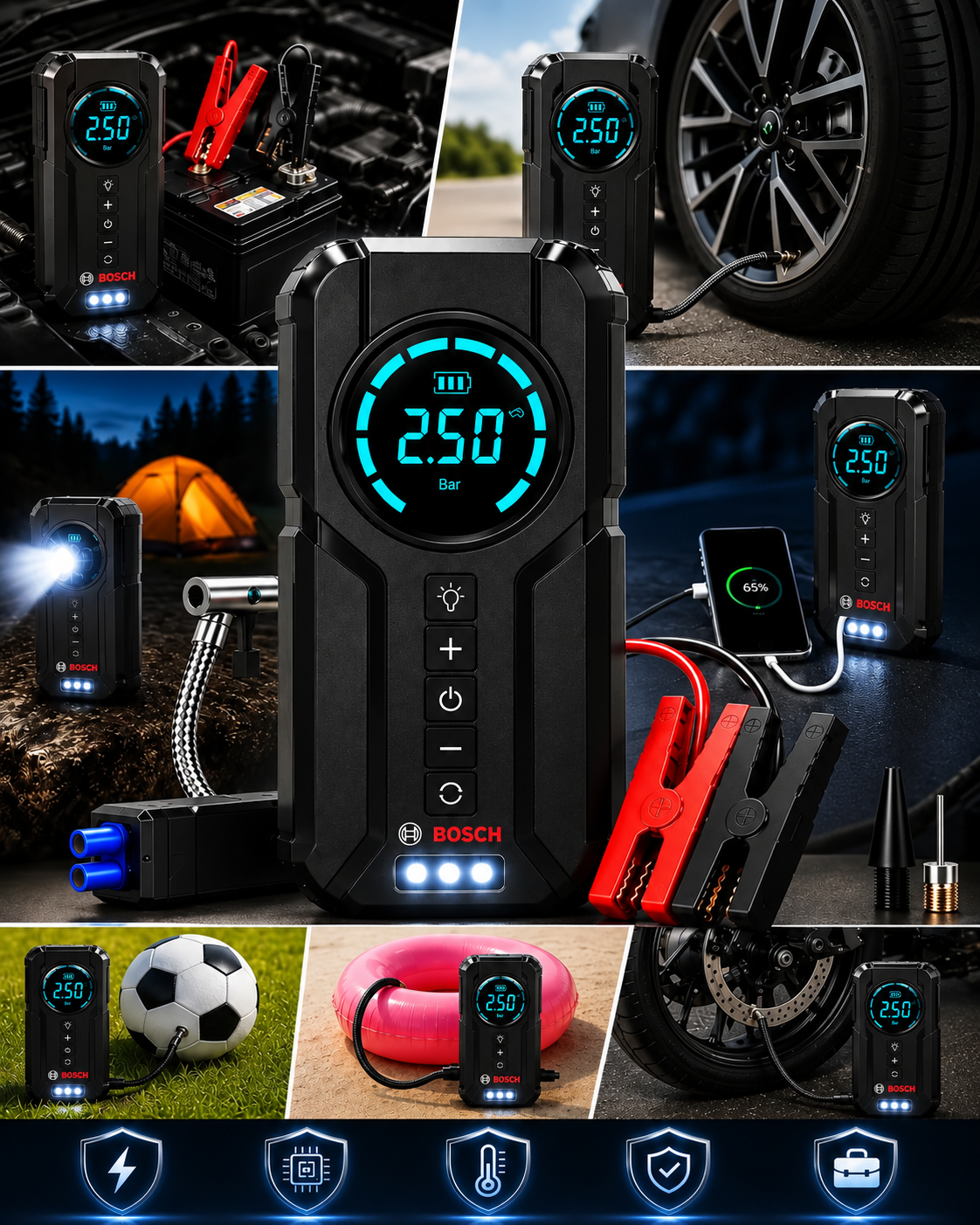 KIT SOCORRO AUTO 6 EM 1 - PROMOÇÃO NO PIX