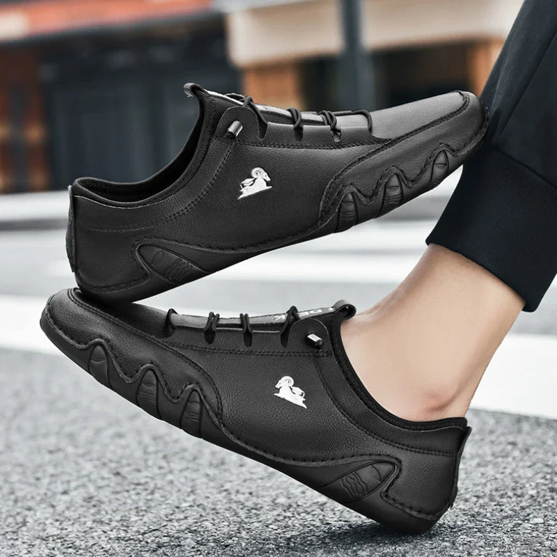 Mocassim Masculino Confortável de Couro Sintético