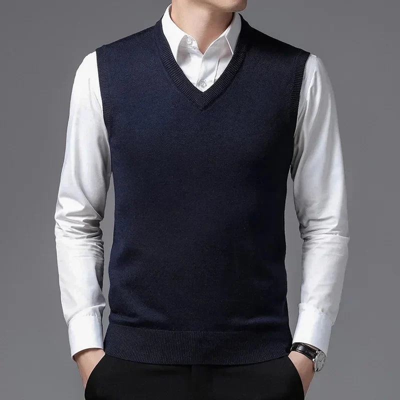 Colete Masculino de Lã - Elegância e Conforto
