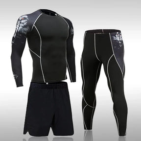 Conjunto de Compressão Masculino - 3 Peças