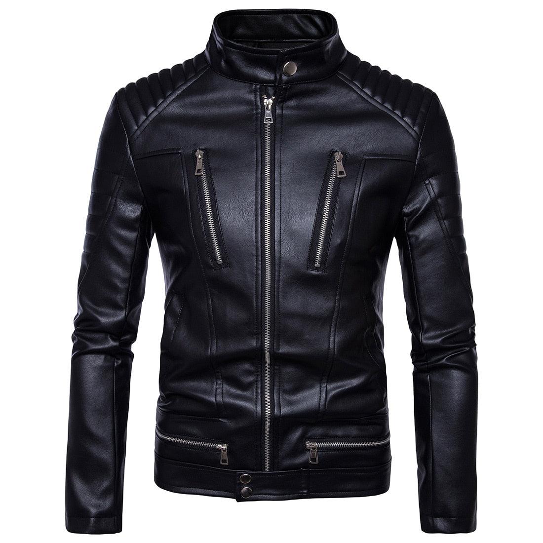 Jaqueta de Couro Masculina - Proteção e Estilo para Motociclistas