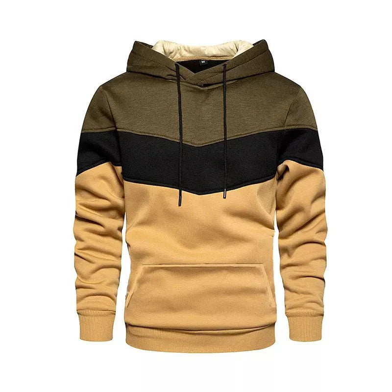 Moletom Masculino Listrado com Capuz - Estilo Streetwear Casual