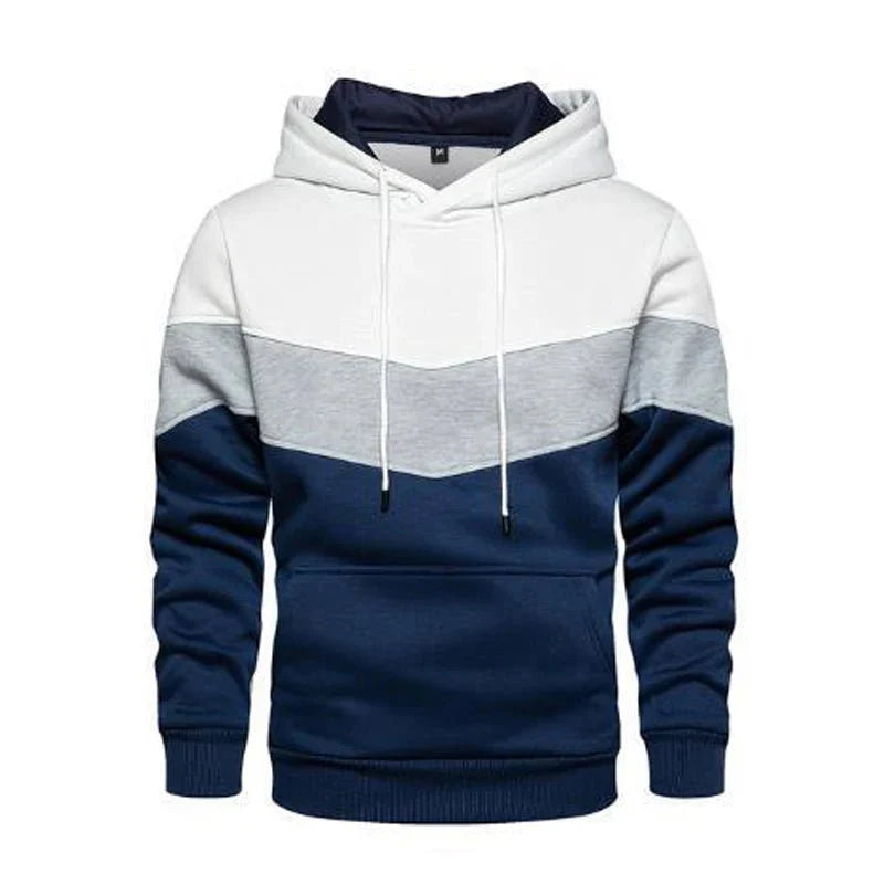 Moletom Masculino Listrado com Capuz - Estilo Streetwear Casual