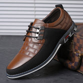Sapato Casual de Couro Masculino - Clássico Moderno
