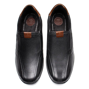 Sapatênis Ortopédico Masculino Pegada Couro Natural + Chinelo de Brinde - Promoção no Pix
