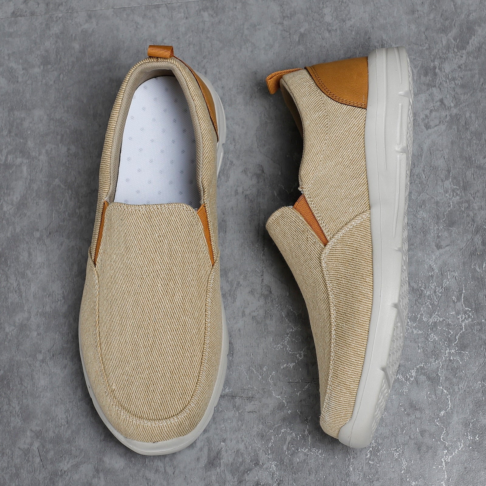 Sapato Slip-On Masculino de Lona - Verão Confortável