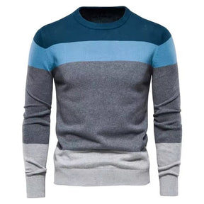 Suéter Masculino Listrado Slim Fit