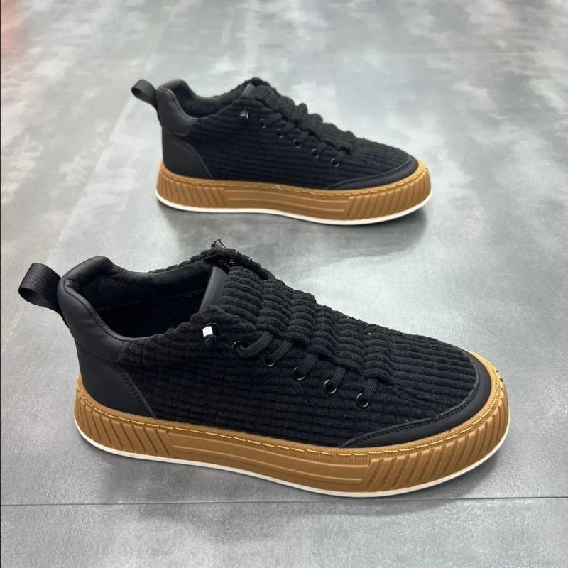 Tênis Casual Veludo Masculino - Estilo e Sofisticação para Todas as Ocasiões